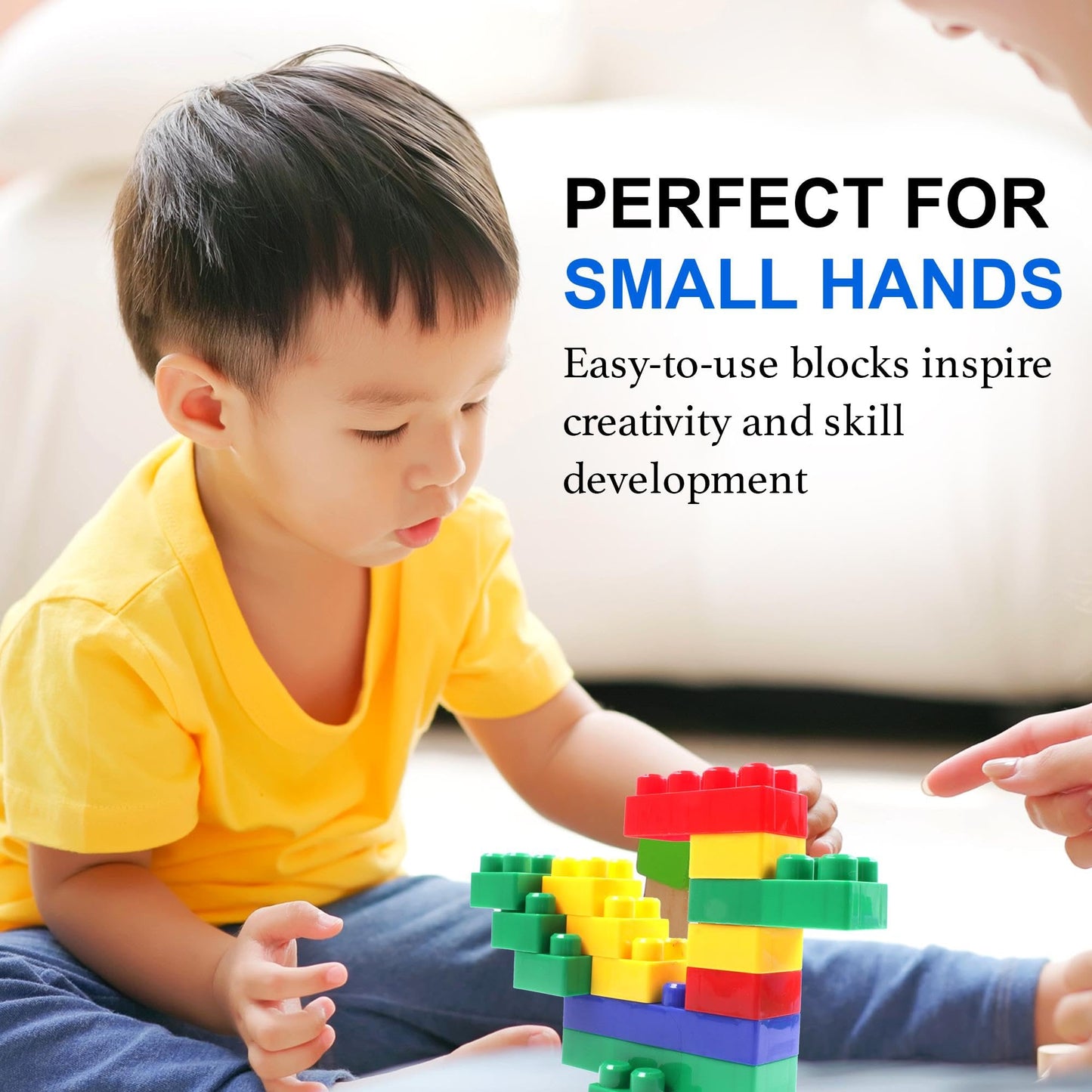 Dimple 300 Piece Large Building Blocks for Toddlers, Kids Interlocking Toys