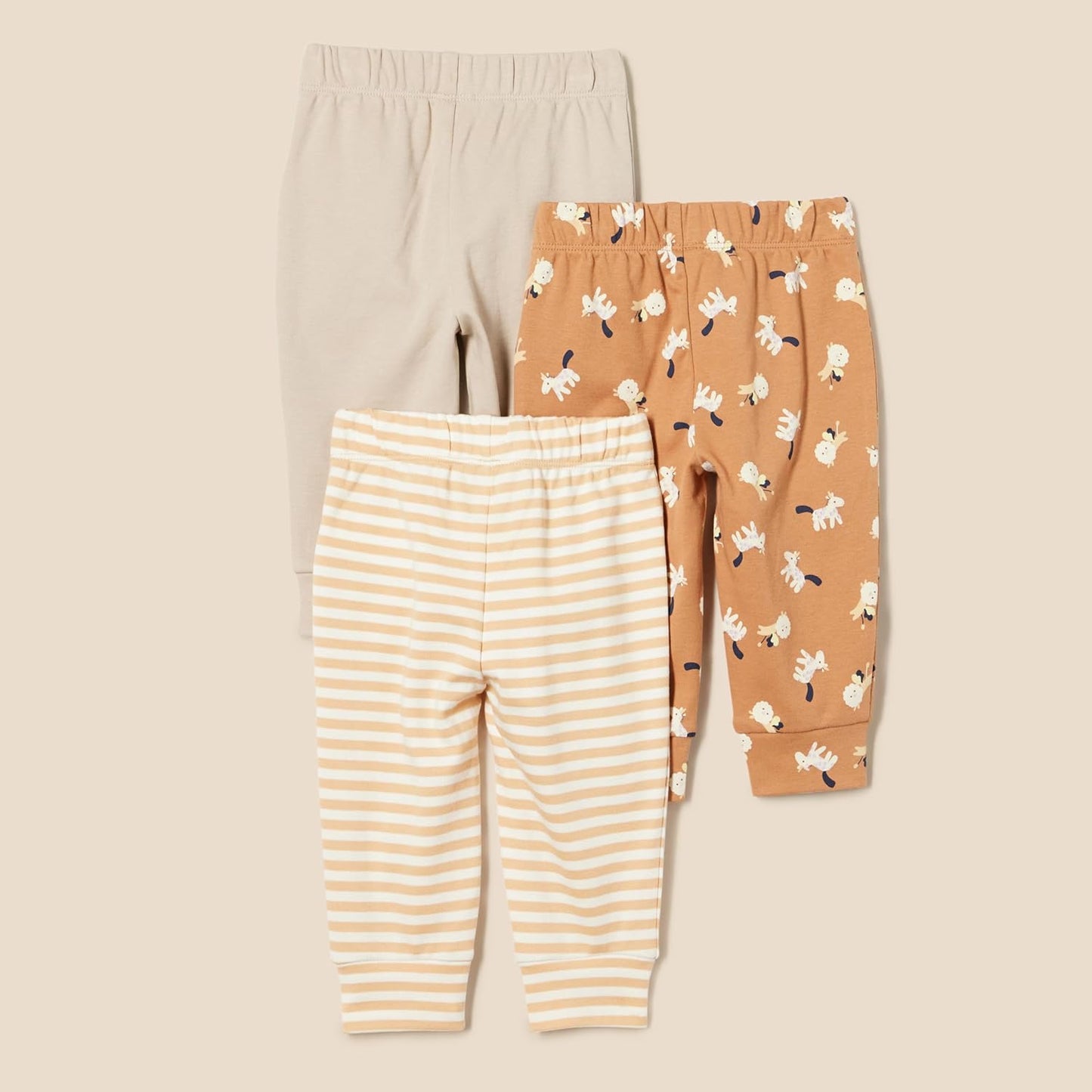 Amazon Essentials Unisex Toddlers and Babies' Cotton Pull-On Pants, Multipacks