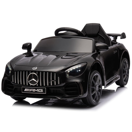 Winado 12V Licensed Mercedes Benz AMG GTR Kids Ride on Electric Car, Black