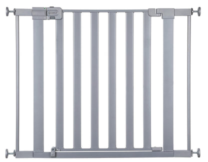 Safety 1st Walk Through Baby Gate with Door, Adjustable Pressure Mount Lift, Dog Gates, Fits 29"-38" Wide, 1-Pack, Silver