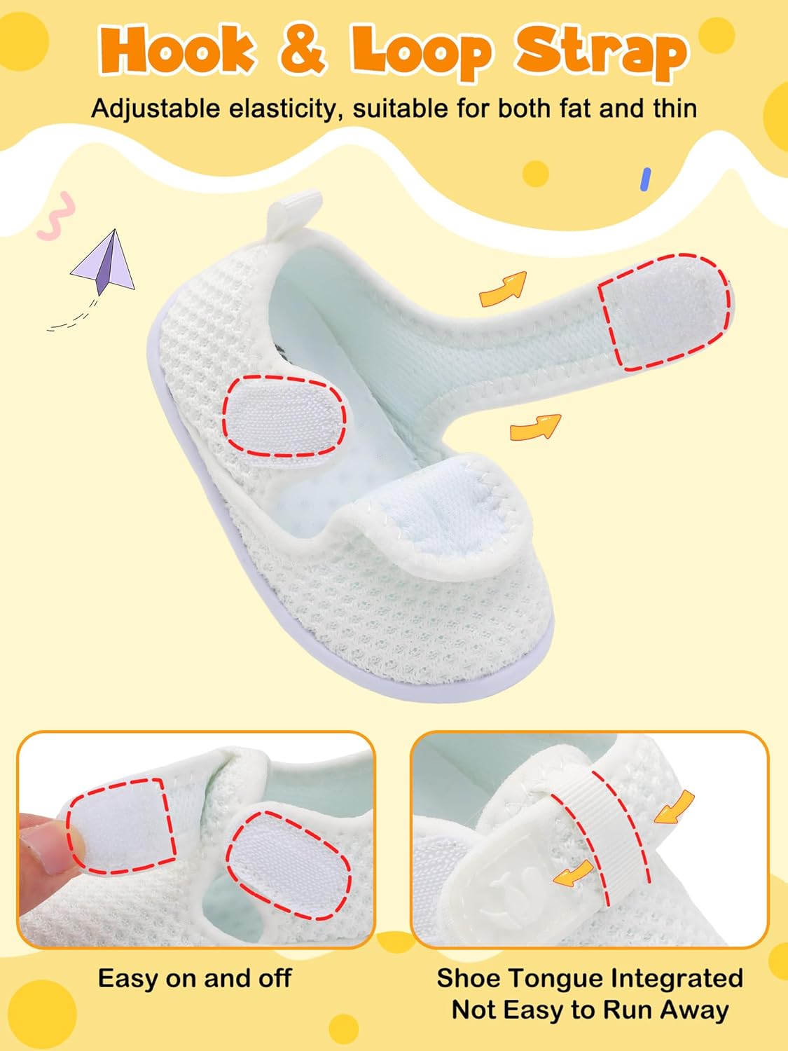 FEETCITY Barefoot Baby Shoes Girls Boys Walking Shoes Infant Sneakers Lightweight Flexible Newborn Dress School Shoe