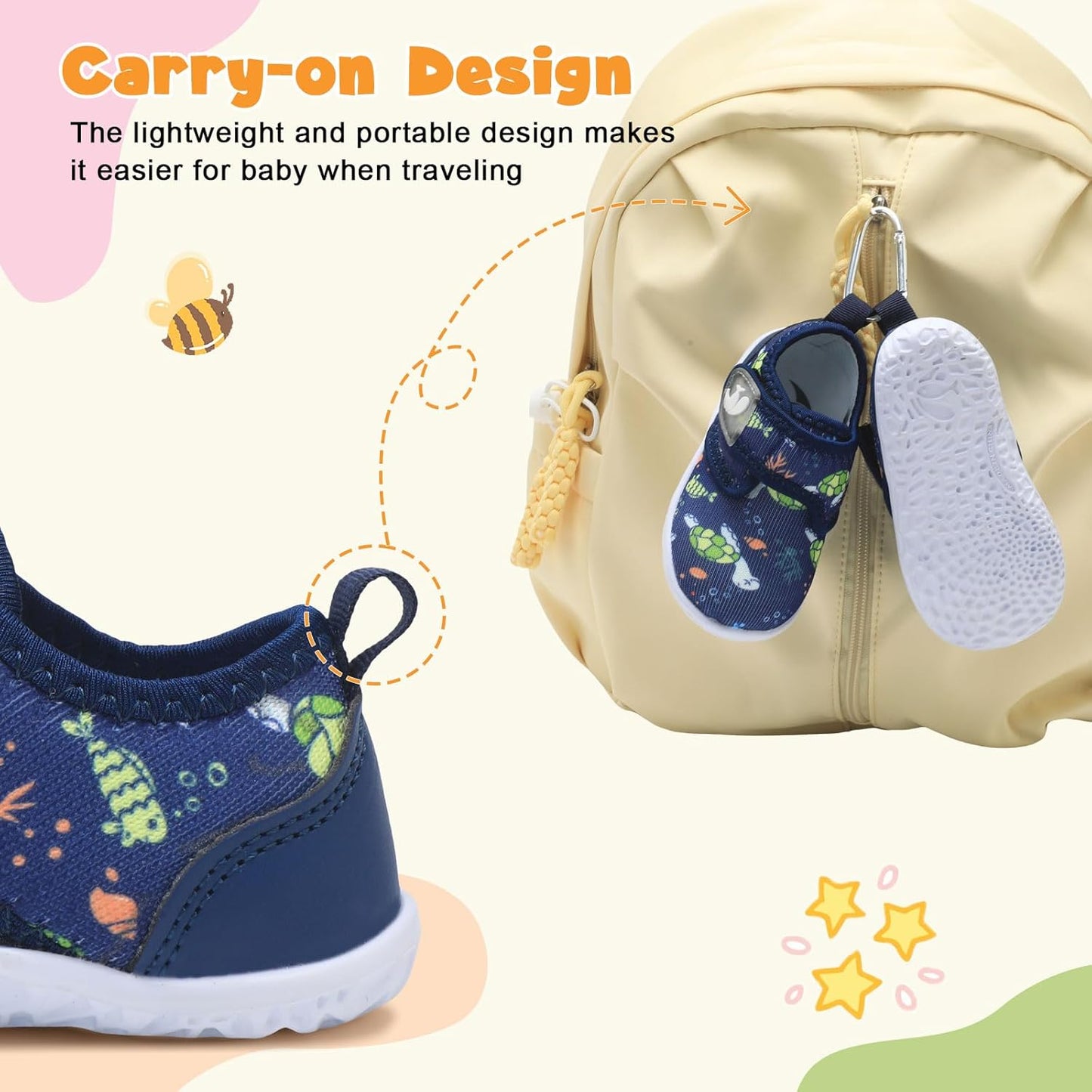 FEETCITY Baby Walking Shoes Barefoot Baby Shoes Infant Sneakers Newborn Crib Shoe Lightweight Flexible Slip On Shoe