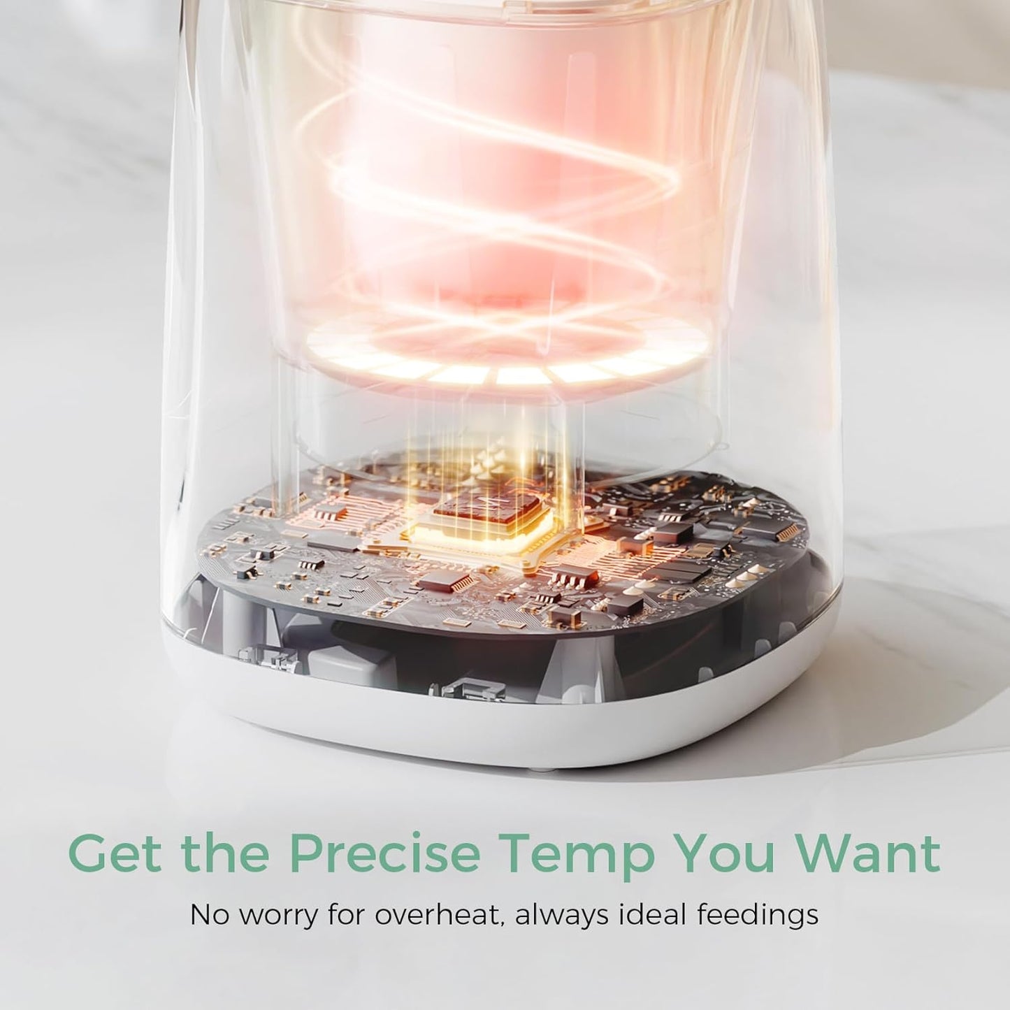Momcozy Bottle Warmer, Fast Bottle Warmers for All Bottles with Timer, Accurate Temperature Control