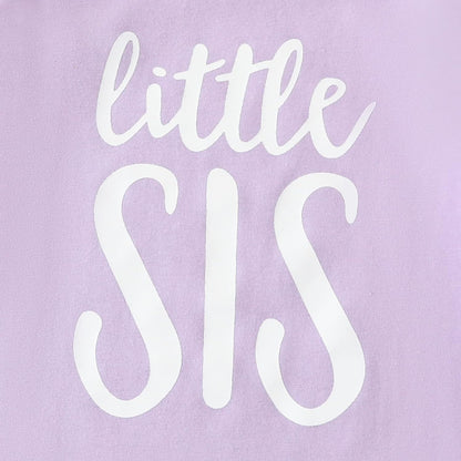 AMAWMW Newborn Baby Girl Little Sister Sleeper Gown Stripe Long Sleeve Nightgown Pajamas Gifts Stuff Essential Outfit