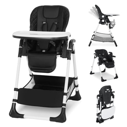 Kinder King Convertible Baby High Chair, Adjustable Feeding Chair for Babies and Toddlers with