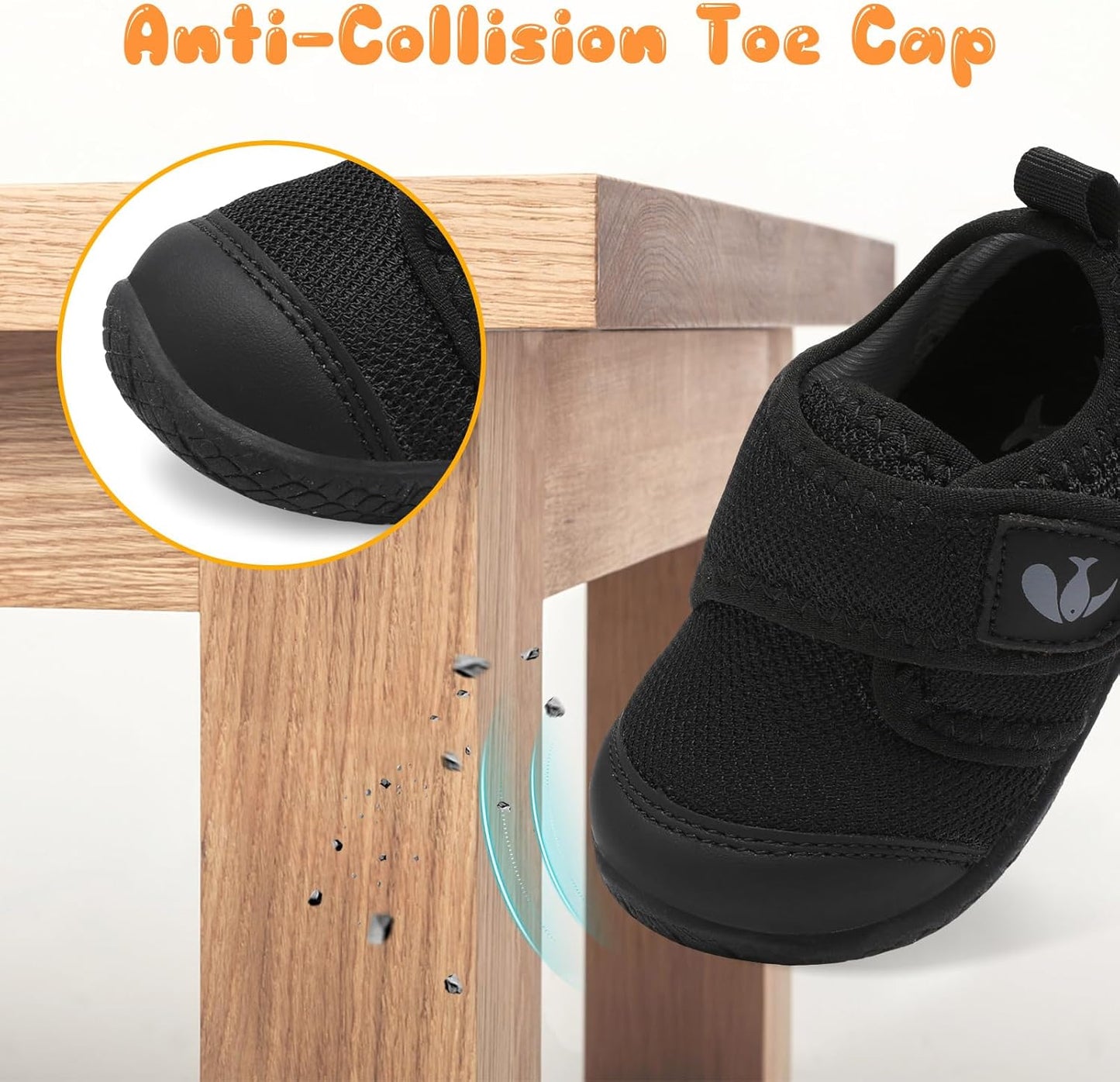 FEETCITY Baby First Walking Shoes Boys Girls Infant Sneakers Crib Shoes Breathable Lightweight Slip On Shoes