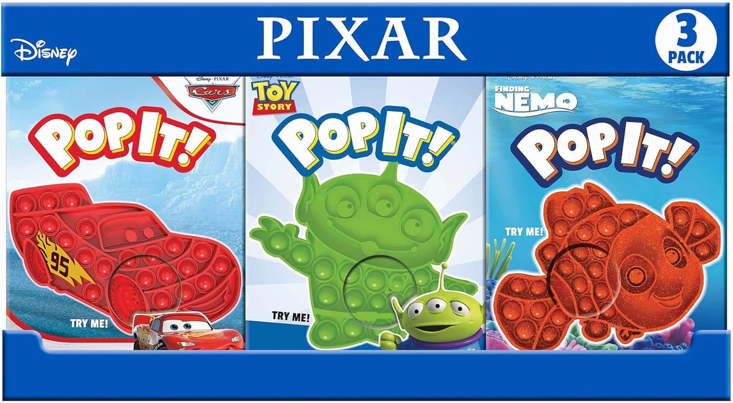 Buffalo Games - Pop It! Licensed - Disney Pixar 3pk