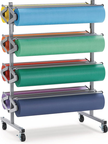 Colorations Dual Surface Paper Roll Classroom Supplies for Arts and Crafts Flame Red (36" x 1000') - DSFR