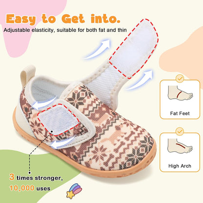 FEETCITY Baby Walking Shoes Barefoot Baby Shoes Infant Sneakers Newborn Crib Shoe Lightweight Flexible Slip On Shoe