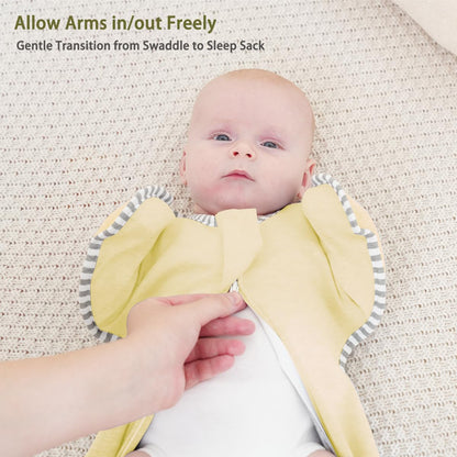 Newborn Swaddle 0-3 Months Sleep Sack Transition Swaddle 0-3 Months Arms up Swaddles with 2-Way Zipper Arms In/Out 100% Cotton 0.8 Tog Baby Swaddles for Newborn Sleep Sack Girls 2-Pack (Small 5-14lbs)