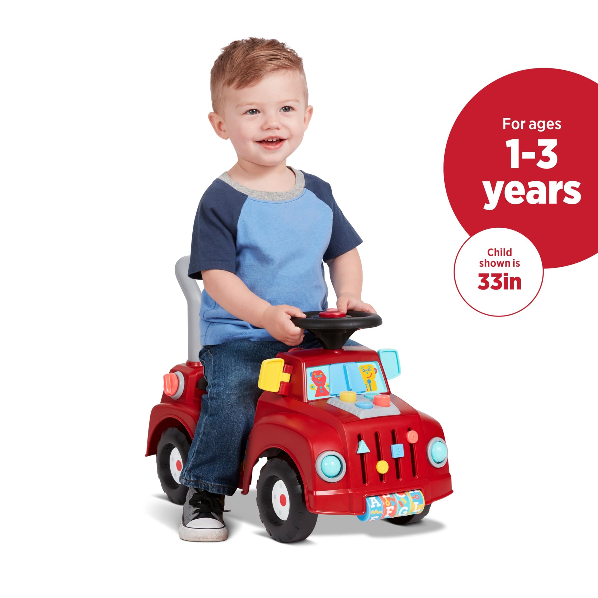 Radio Flyer Tinker Truck, for Toddlers 1-3, Toddler Ride On Toys