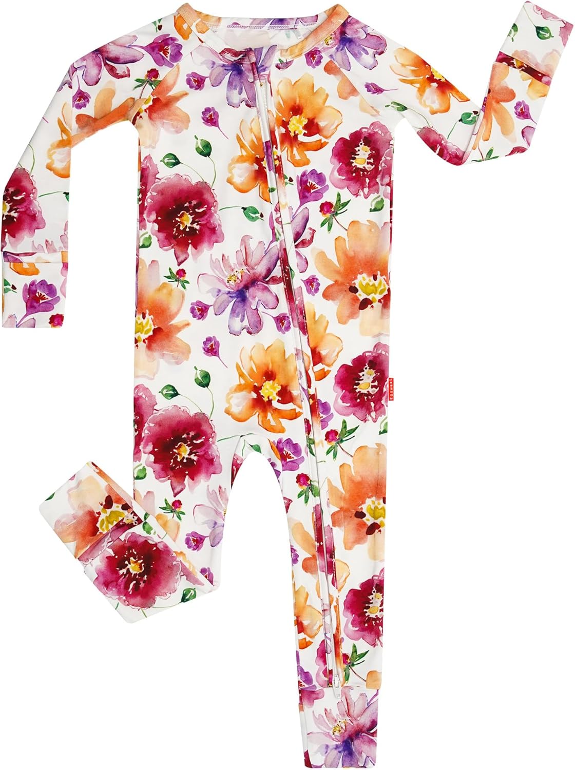 Baby One-Piece Romper Footless Bamboo Viscose Pajamas Sleepers for Baby Boys and Girls