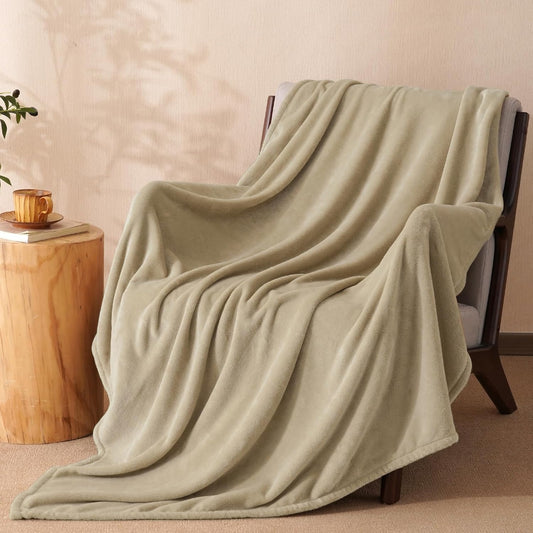 PHF Ultra Soft Fleece Throw Blanket, No Shed No Pilling Luxury Plush Cozy 300GSM Lightweight