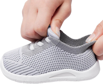 MORENDL Toddler Shoes Baby Walking Sock Shoes Infant Sneakers 0-4 Years Boy Girl Barefoot Tennis Shoe Non-Slip Brethable