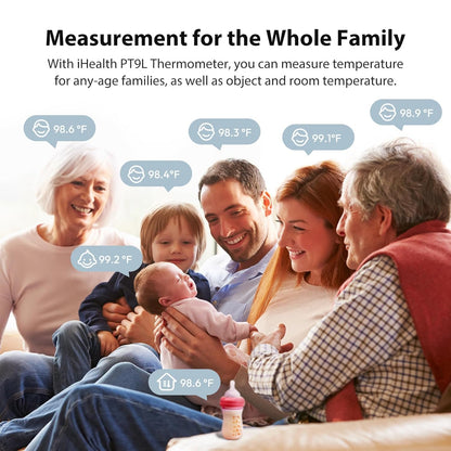iHealth Infrared Digital Thermometer for Adults and Kids, Baby Thermometer with 3-in-1 Mode &