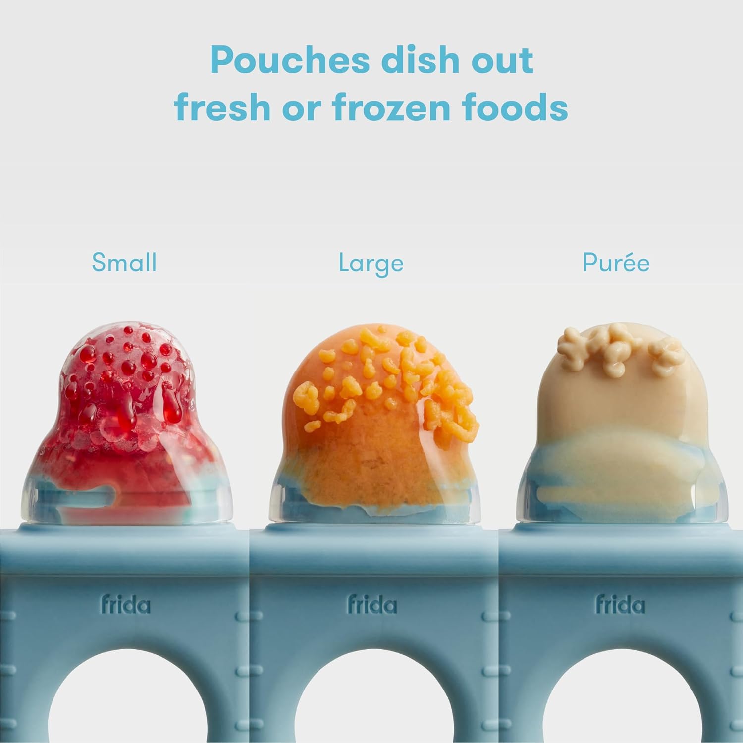 Frida Baby Push Pop Feeder, Baby Fruit Food Feeder to Safely Introduce New Foods, Fresh + Frozen