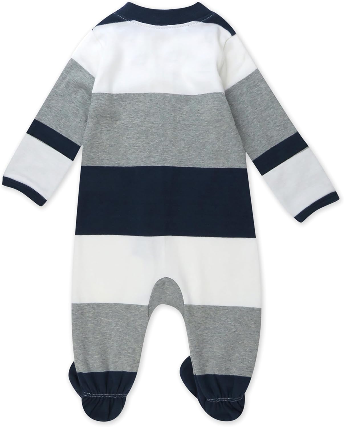 HonestBaby Baby Sleep N' Play One-Piece Zip-Front Footed Organic Cotton Pajama Sleeper