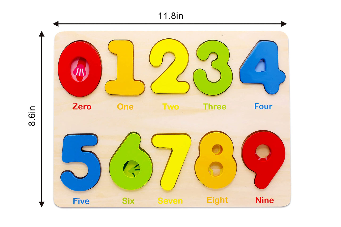 Aile Wooden Preschool Learning Number Puzzles Toys for Kids， Educational Toys.