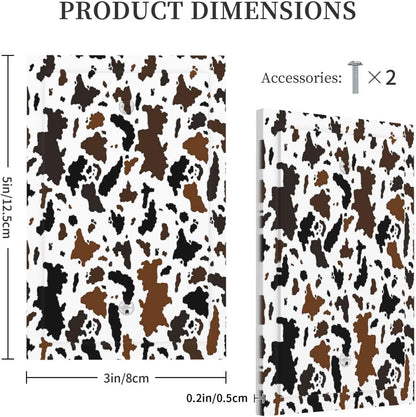 Light Switch Cover Plate Rustic Cowhide Highland Cow Milk Cow 1 Gang No Device Blank Electrical Wall Plates Faceplate Decorative Switch Plate For Farmhouse Home Decor