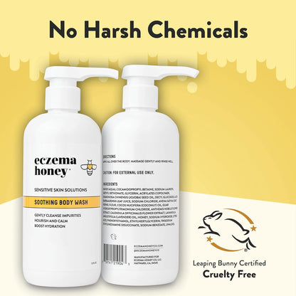ECZEMA HONEY Soothing Body Wash - Daily Shower Gel & Eczema Treatment - Sensitive Skin Body Wash