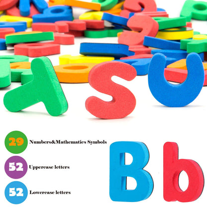 INNOCHEER Magnetic Letters and Numbers for Toddlers, Magnetic Board for Kids, ABC Alphabet Magnets