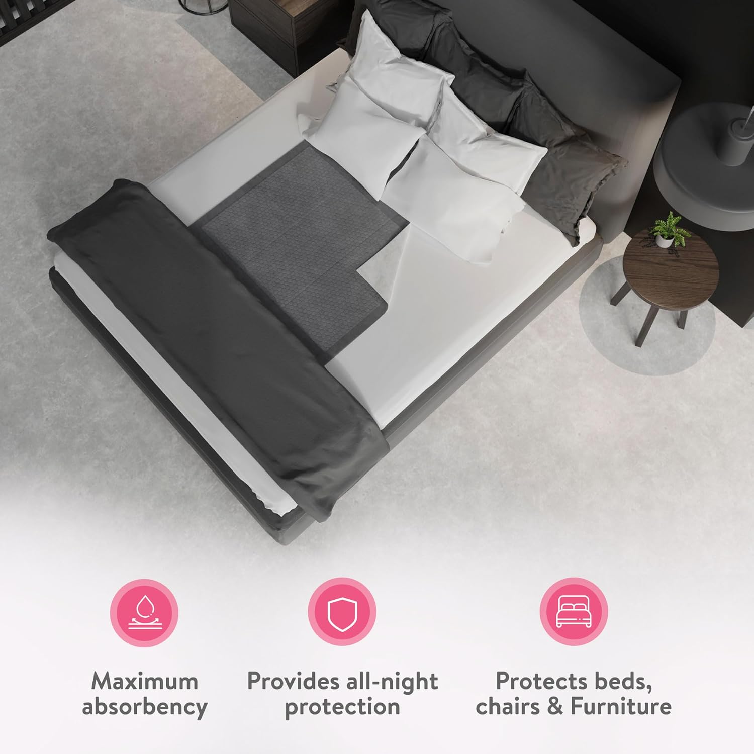 Inspire XL 36 x 36 Ultra Underpads Incontinence Bed Pads | Contemporary Modern Design | Hospital