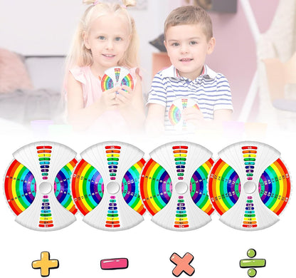 Math Fidget Spinners,Suitable People Learning Addition,Subtraction,Multiplication & Division Methods, Birthday Arithmetic Fidget Spinners Math Games for Kids 4 5 6 7 8-12