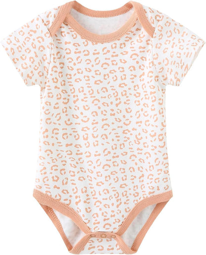 Baby Bodysuit Short Sleeve one-Piece Newborn Baby Clothes for Baby Boy and Girls
