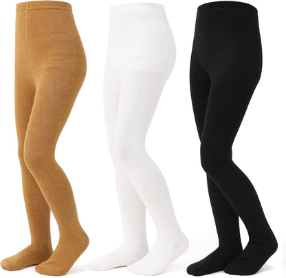 Baby Girl Tights Thick Knit Leggings Stockings Cotton Pantyhose for Newborn Infant Toddler 3/4/5/6 Pack