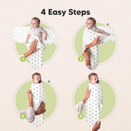 Baby Swaddle Sleep Sacks with Zipper - 3-Pack Swaddles for Newborns 0-3 Months, Infant, Baby Girls