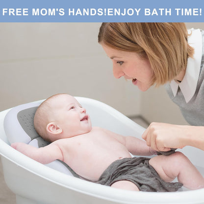 Baby Bath Support,Ideal for Babies Less Than 6 Months Old,with Thermometer-Adjustable Slope Newborn