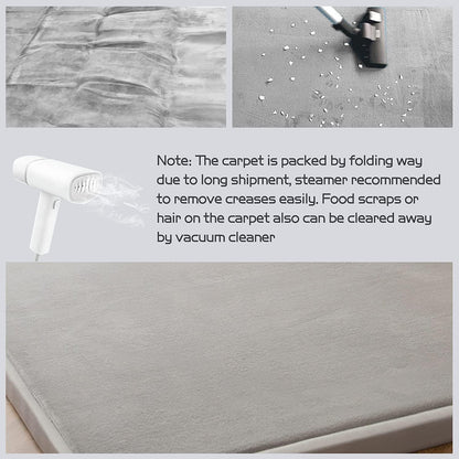MAXYOYO Baby Play Mat, 1.2" Thick Memory Foam Soft Padded Carpet with Non-Slip Backing, 5x7 ft Japanese Tatami Rug Living Room for Kids, Toddler, Children, Nusery(Grey)
