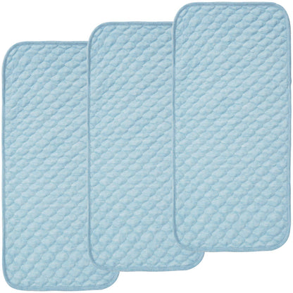 BlueSnail Quilted Thicker Waterproof Changing Pad Liners,3 Count(Blue 13??x 27??