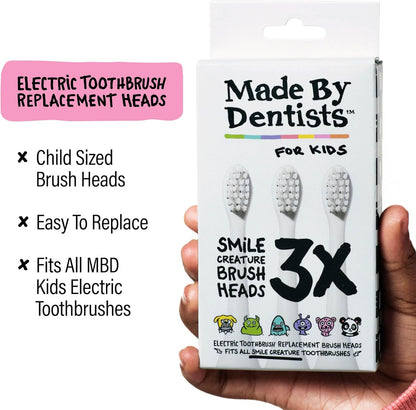 Kids Electric Toothbrush - Rechargeable Vibrating Toothbrush with Timer, Includes 6 Replacement