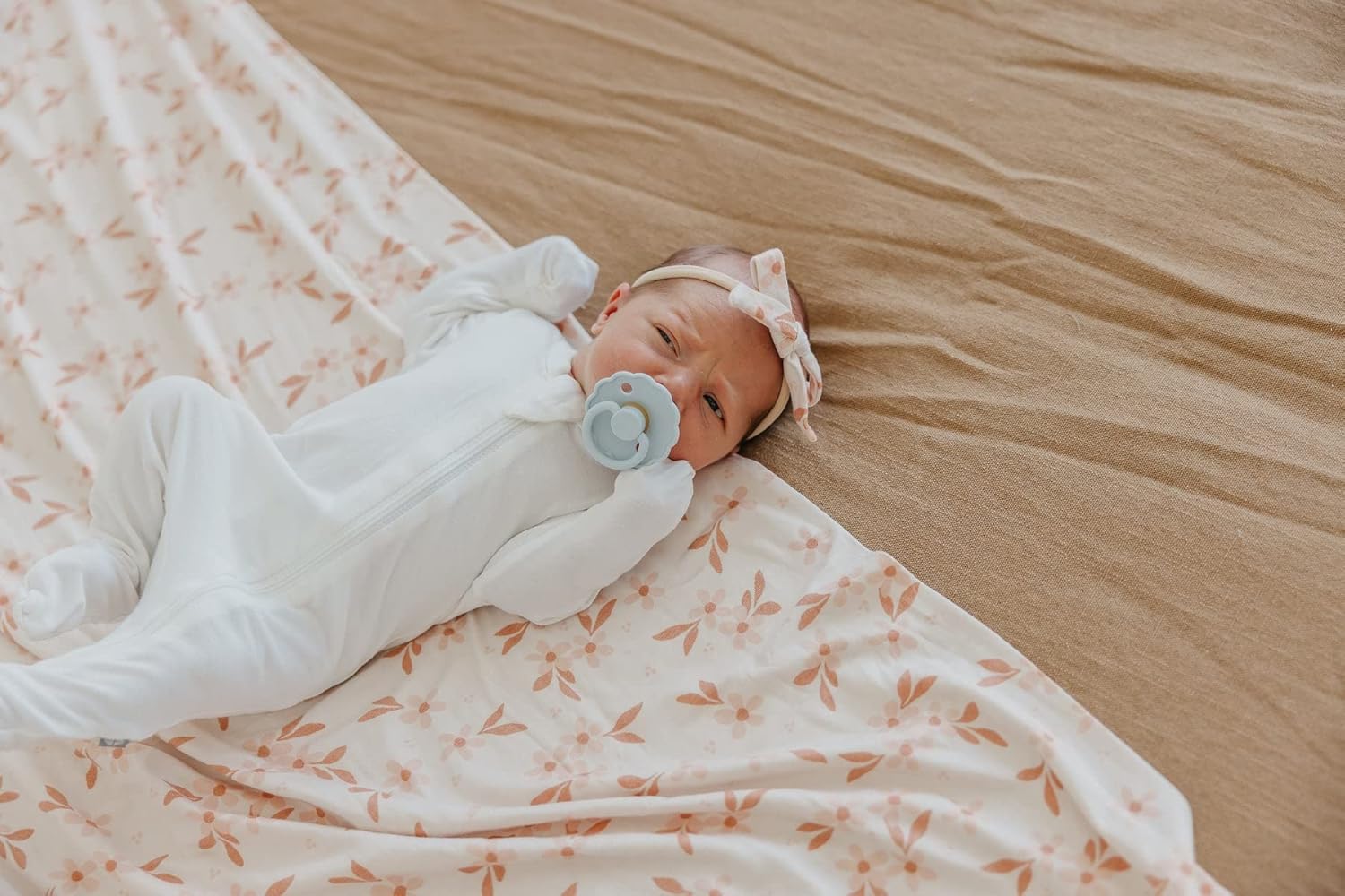 Copper Pearl Baby Swaddle Blanket - Premium Knit Baby Blanket, Large Soft Stretchy Receiving