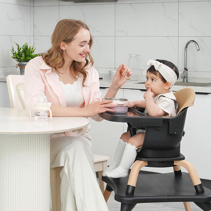 Baby High Chair, 7 in 1 Convertible High Chairs for Babies and Toddlers, Kids Learning Table