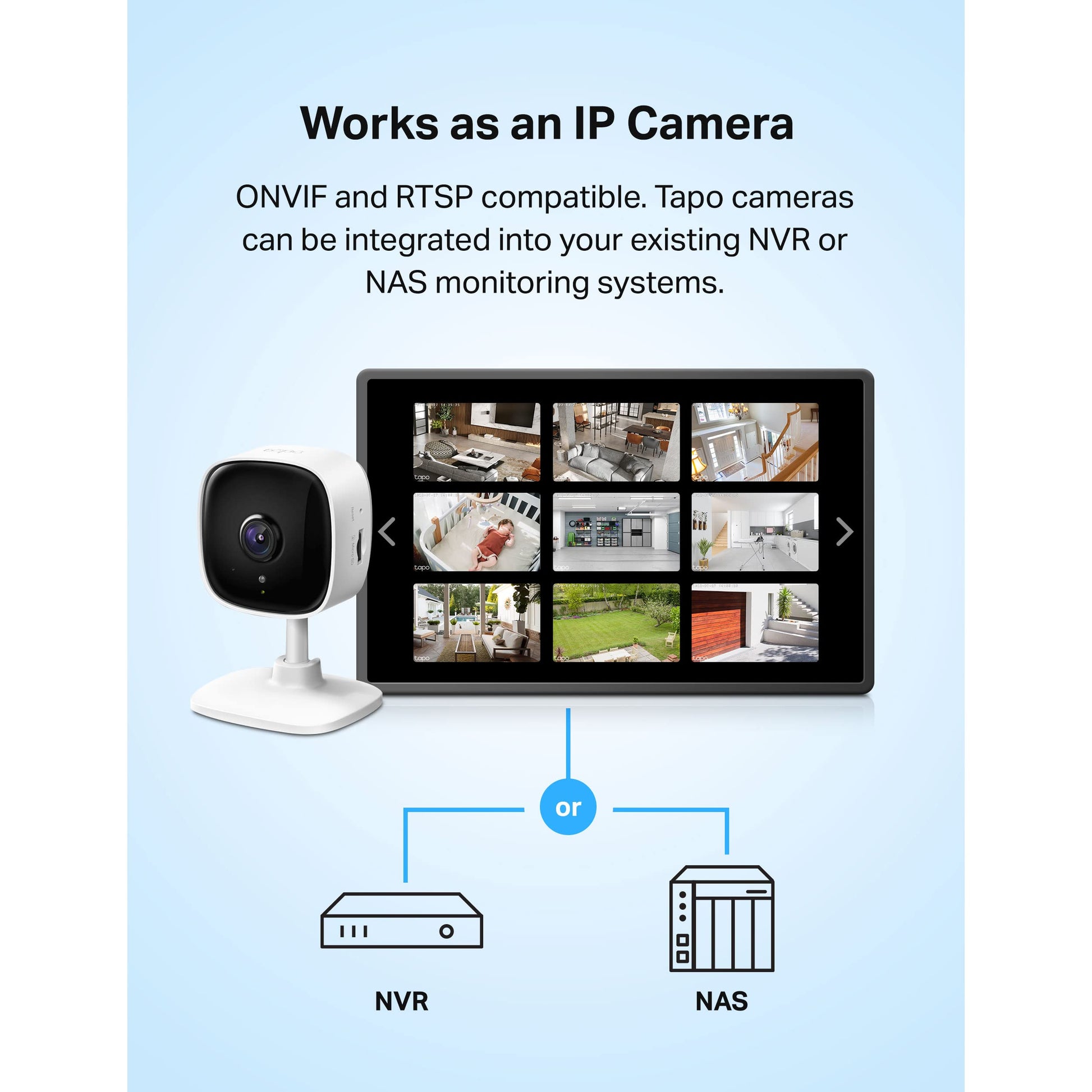 TP-Link Tapo 1080P Indoor Security Camera for Baby Monitor, Dog Camera w/Motion Detection, 2-Way