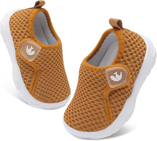 FEETCITY Baby Shoes Boys Girls First Walking Shoes Infant Sneakers Lightweight Slip On Shoe