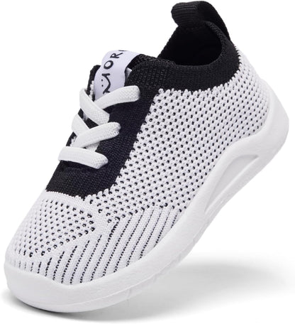 MORENDL Toddler Shoes Baby Walking Sock Shoes Infant Sneakers 0-4 Years Boy Girl Barefoot Tennis Shoe Non-Slip Brethable