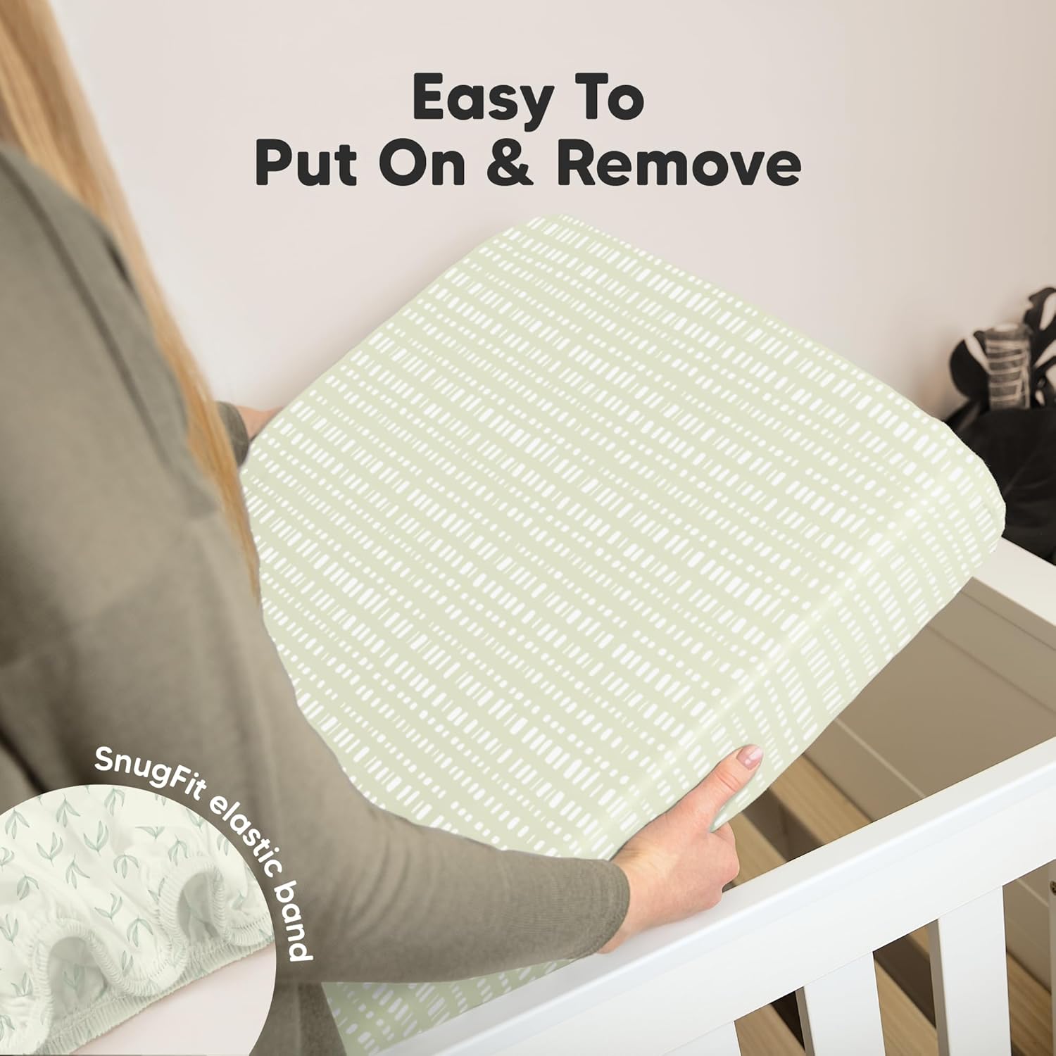 KeaBabies 2-Pack Organic Crib Sheets for Boys, Girls - 52x28 Fitted Crib Mattress Sheet Neutral