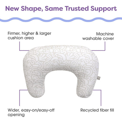 Boppy Nursing Pillow - Ergonomic Bottle & Breastfeeding Pillow with High, Firm, Large Area