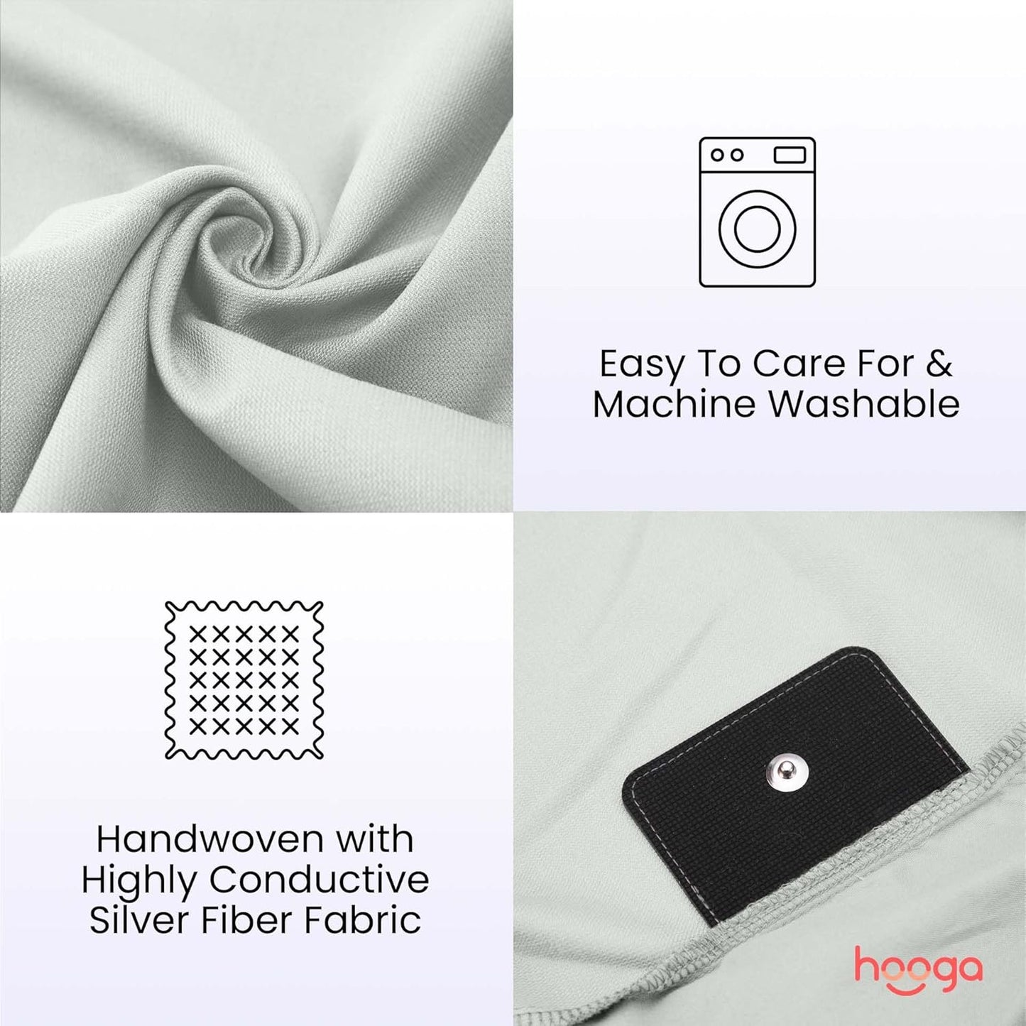 Hooga Grounding Sheet, Twin Size, Organic Fitted Grounded Sheet, Earth Connected Bedding