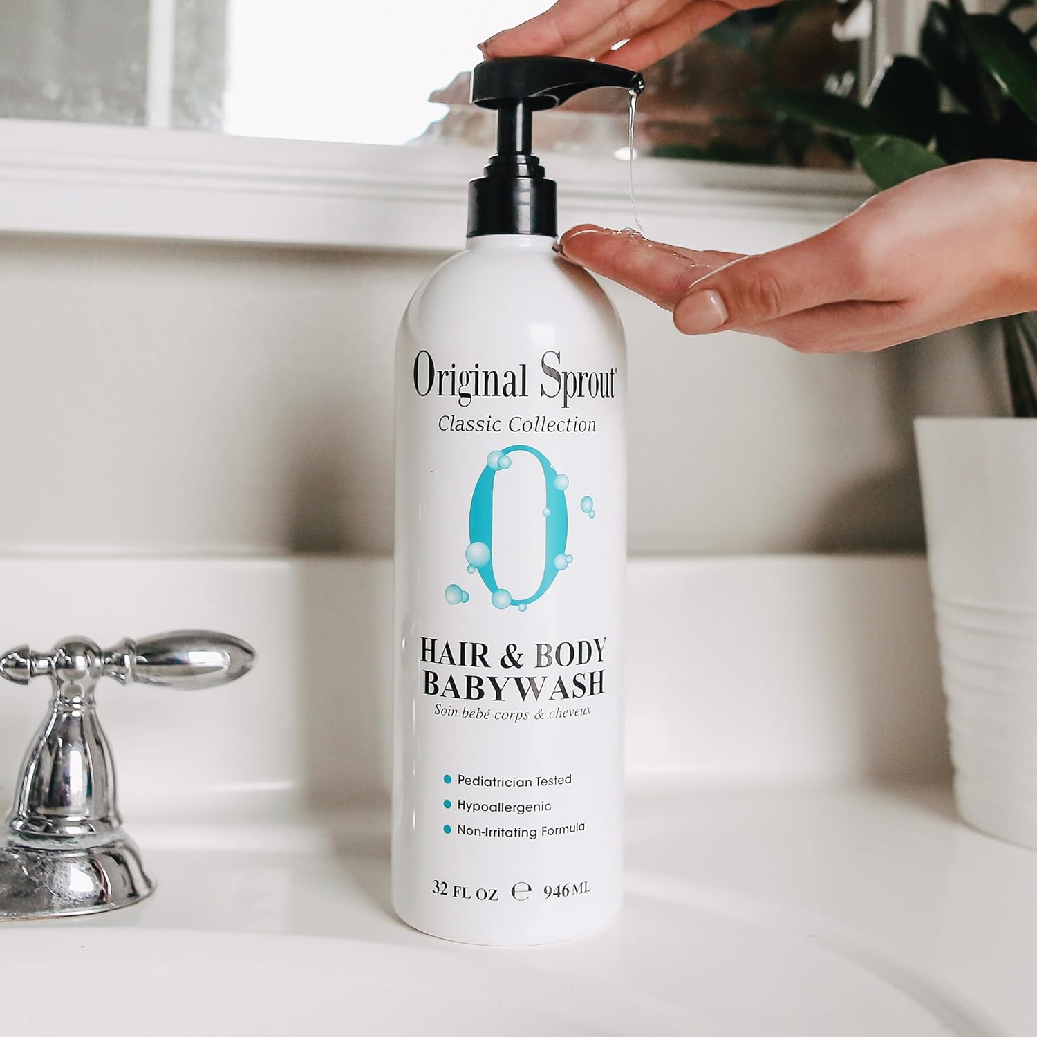 Original Sprout Baby Shampoo and Body Wash, Hypoallergenic Formula with Organic Calendula &