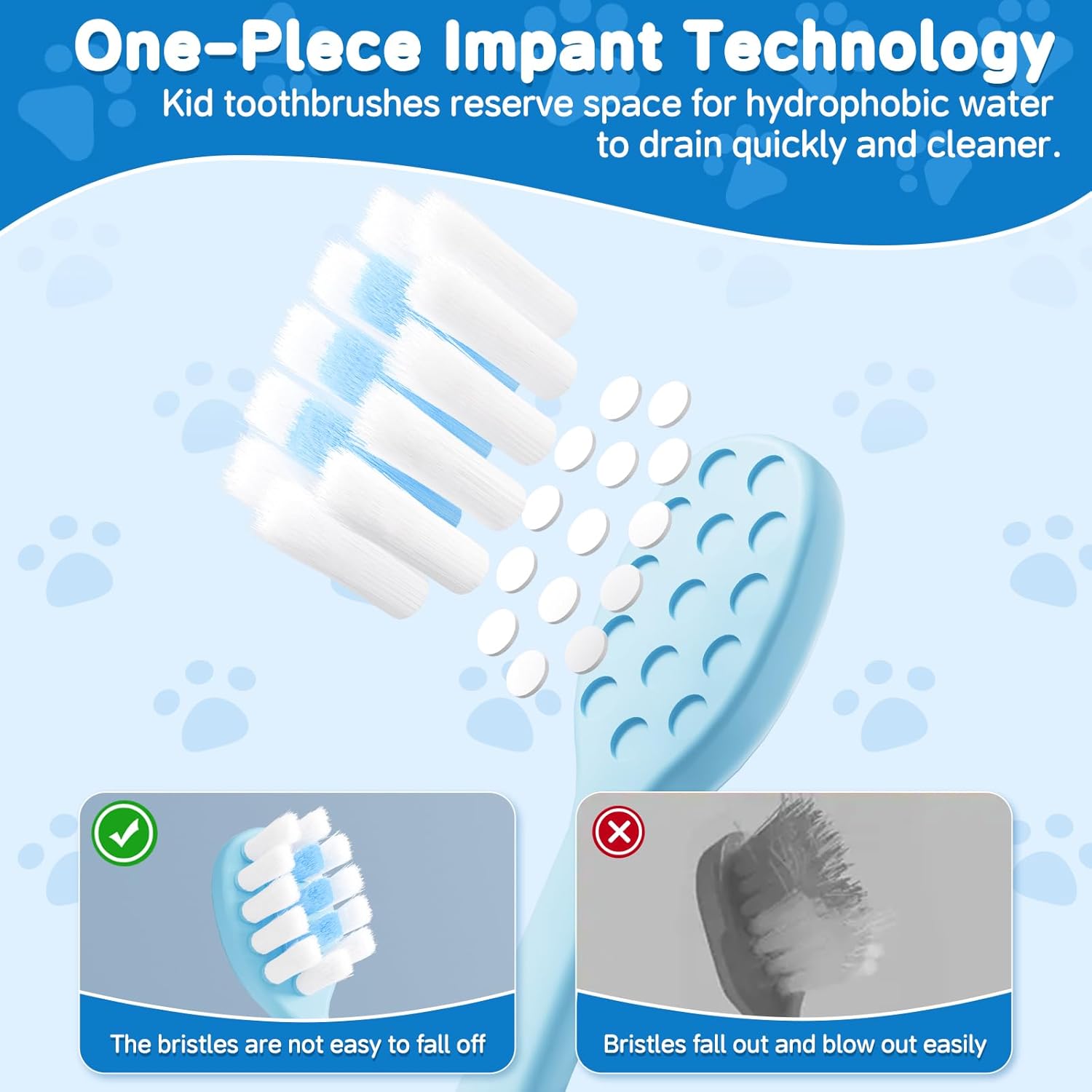 8 Pack Kids Toothbrushes Extra Soft Toddler Toothbrush 2-8 Years Children Manual Toothbrushes for