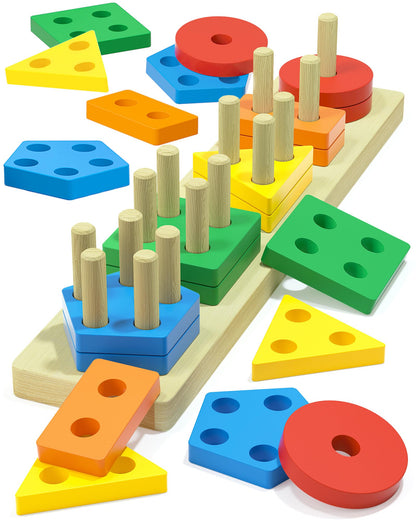Zartores Montessori Toys for 1 2 Year Old Boys Girls Gifts, Toddler Toys