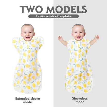 Baby Swaddles Sleep Sacks 3-6 Months - Baby Transitional Swaddles Sack, Arms Up Swaddle for Newborns, Infants Bag with 2-Way Zipper, Newborn Essentials