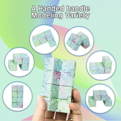 Infinitycube Fidget Toy, Unique Tie-Dye Infinitycube for Kids and Adults, Fidget Toy Relaxing