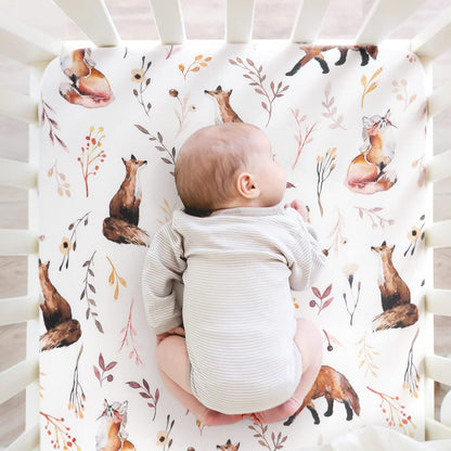 GRSSDER Stretchy Ultra Soft Jersey Knit Fitted Pack n Play Sheets Set 2 Pack, Fit Portable/Mini