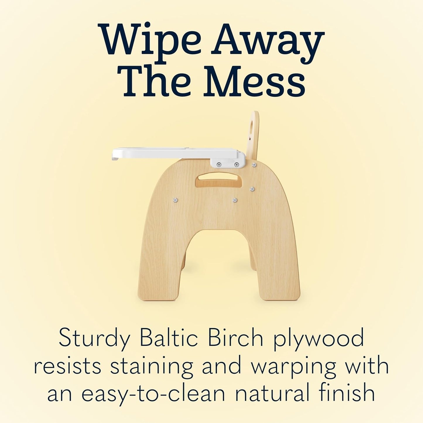 Foundations Easy Serve Low Wood Feeding Chairs Multipack, Adjustable Harness, Removable Dishwasher