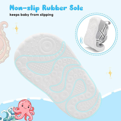 Scurtain Baby Shoes Boy Girl First Walking Shoe Infant Crib Breathable Sneakers Lightweight Barefoot Shoes for Babies